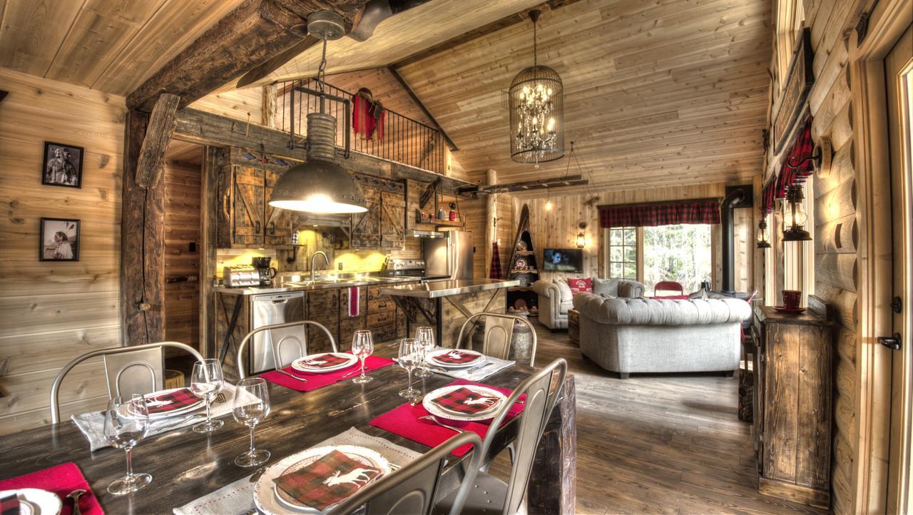 לה מלבאי Le Bivouac - Les Chalets Spa Canada מראה חיצוני תמונה