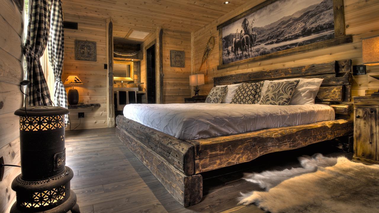 לה מלבאי Le Bivouac - Les Chalets Spa Canada מראה חיצוני תמונה